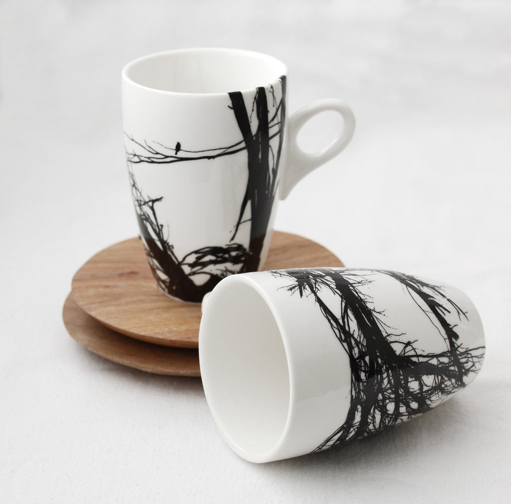 Branch Small Mug & Saucer