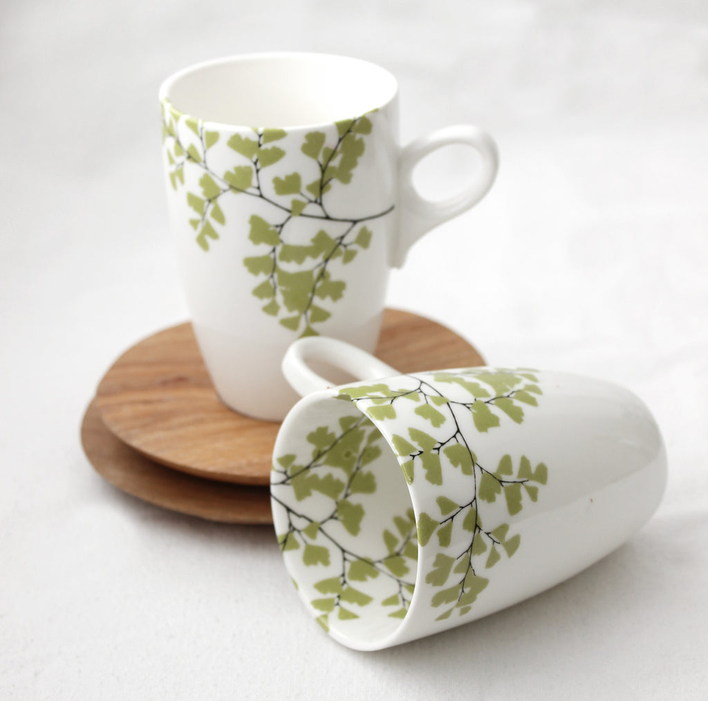 Fern Small Mug & Saucer