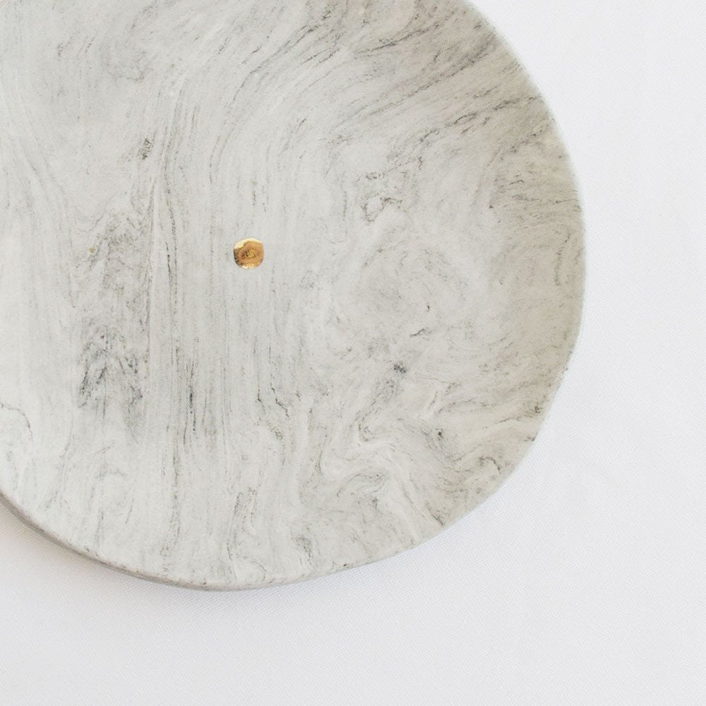 Marbled Gold Dot Large Platter