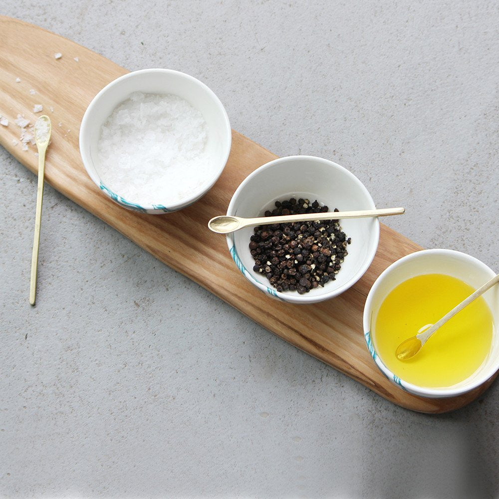 Indigo Snack Bowls Set