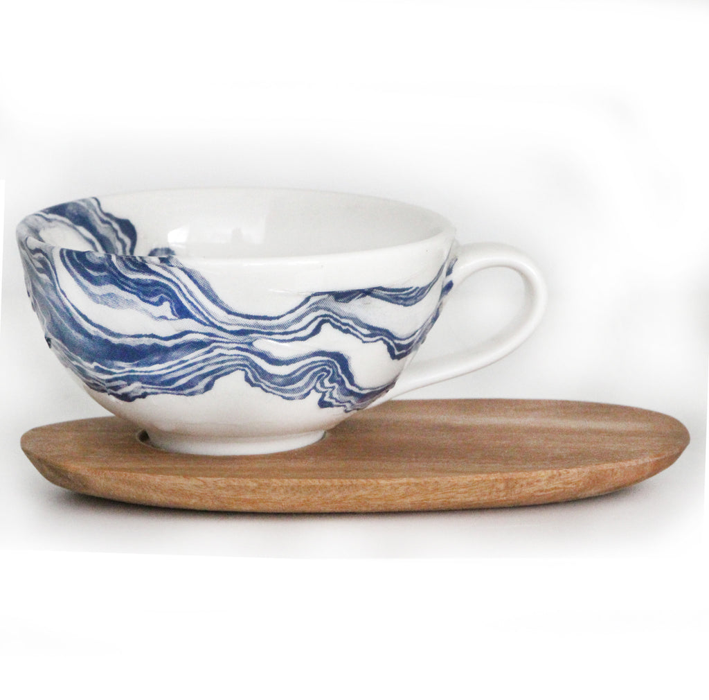 Indigo Large Cup & Saucer