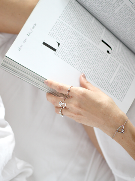 Mel - Ella Silver Knot Ring