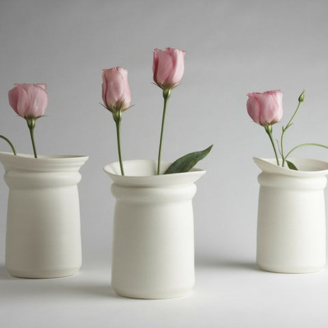 Choker Vase - White