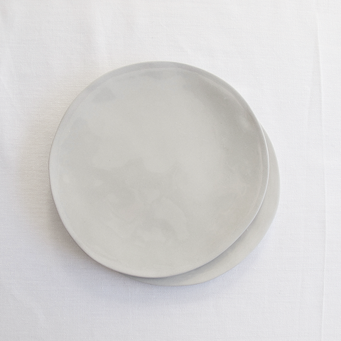 White serving platter