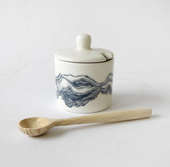Indigo Sugar Pot
