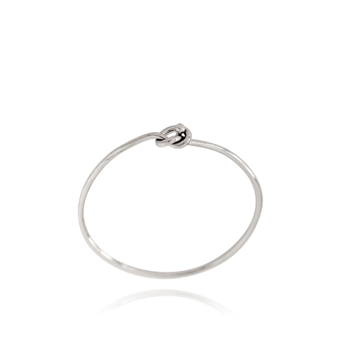 Mel - Ella Silver Knot Ring